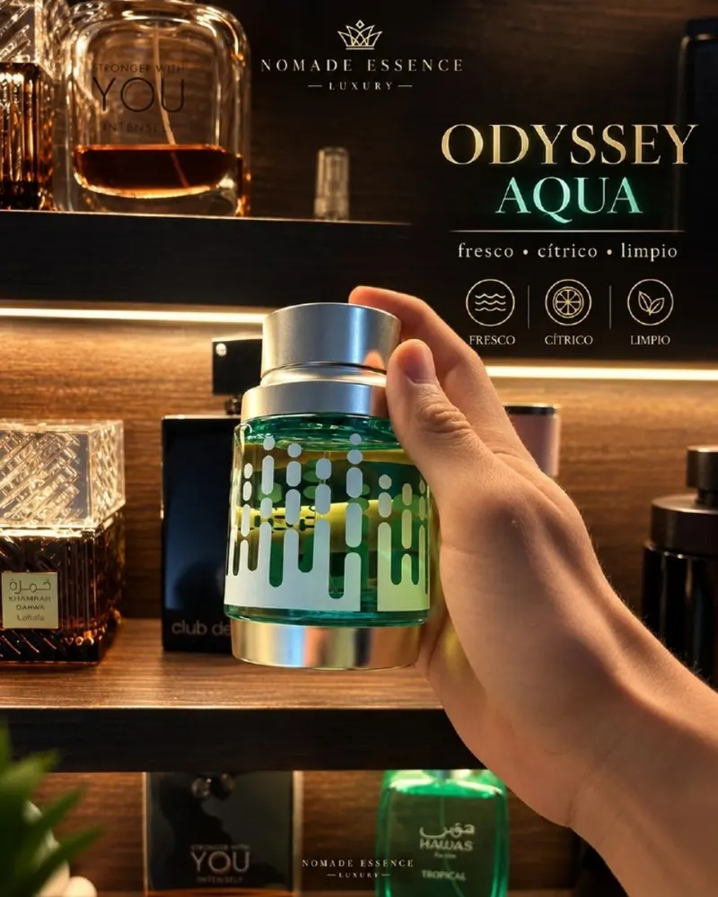 Odyssey Aqua de Armaf disponible en decant de 3, 5 y 10 ml en Ecuador