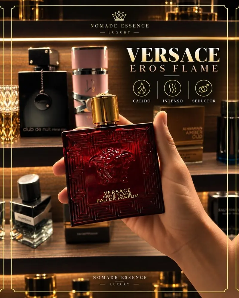 Eros Flame de Versace disponible en decant de 3, 5 y 10 ml en Ecuador